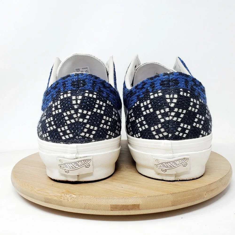 Vans Premium Old Skool Knit 36 Shoes Mens 13 Blue Lace Up Skate Sneaker